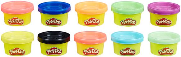 Набор пластилина Hasbro Play-Doh 10 баночек в блистере 22037