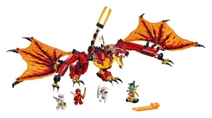 Конструктор LEGO LEGO Ніндзяго Напад вогняного дракона 71753
