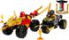 Конструктор LEGO NINJAGO® Автомобильная и байковая битва Кая и Раса 71789