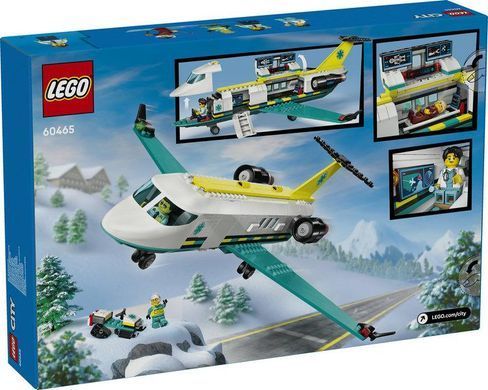 LEGO&reg; City Літак швидкої медичної допомоги Іграшковий конструктор 60465