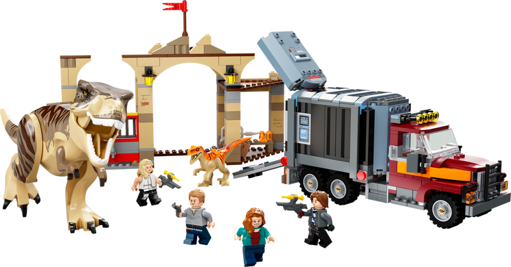 LEGO Jurassic World Втеча тиранозавра і атроцираптора 76948