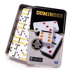 Настольная игра «Домино цветное» (в жестяной коробке) SM98405/6033156