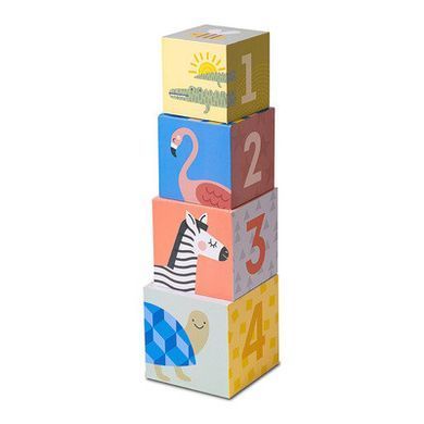 Сортер-пірамідка Taf toys Саванна Кубики Африка 12725