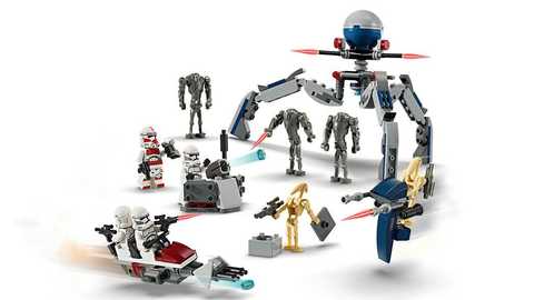 Купить LEGO Star Wars Клоны-пехотинцы и Боевой дроид. Боевой набор