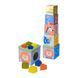 Сортер-пірамідка Taf toys Саванна Кубики Африка 12725
