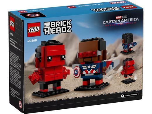 LEGO&reg; BrickHeadz&trade; Captain America & Red Hulk&nbsp;(40668)