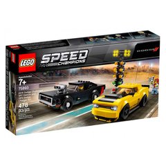 Конструктор LEGO® Speed Champions Автомобілі 2018 Dodge Challenger SRT Demon та 1970 Dodge Charger R/T (75893)