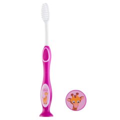Зубна щітка Chicco для дівчинки рожева, 09079.10.10