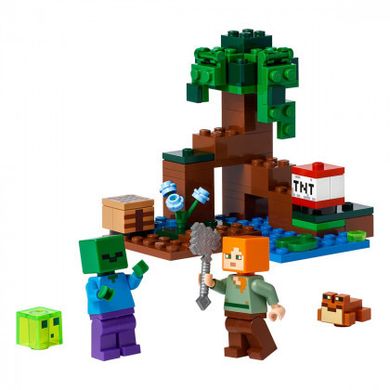 Конструктор LEGO® Minecraft Пригоди на болоті 65 деталей (21240)