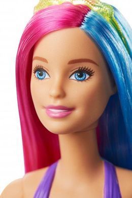 Кукла-русалка Barbie Дримтопия с красно-синими волосами GJK08