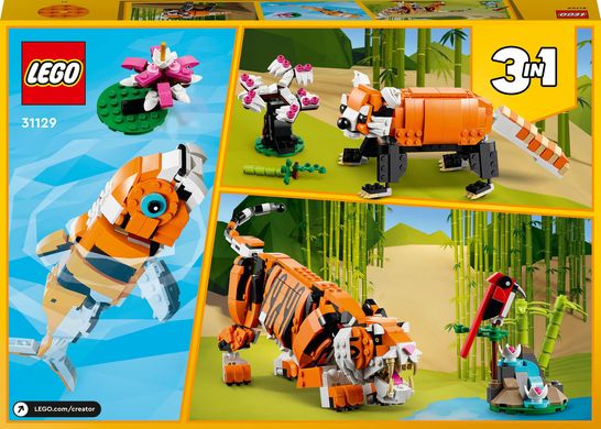 Конструктор LEGO Creator 3-в-1 Величний тигр 31129