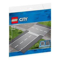 Конструктор LEGO City Прямий і Т-подібний перехрестя 60236