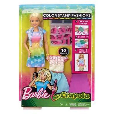 Набір з лялькою Barbie "Веселі наліпки" серії "Crayola" FRP05