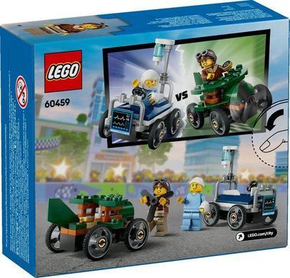 Конструктор LEGO City &laquo;Літак проти лікарняного ліжка&raquo; Набір для перегонів 60459