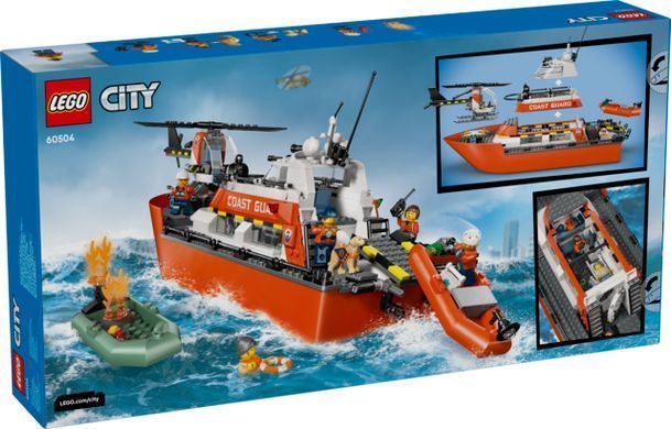LEGO City Спасательный катер и вертолет береговой охраны 60504