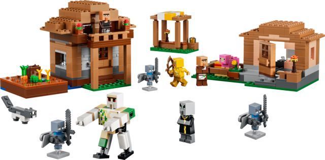 LEGO&reg; Minecraft&reg; Нападение вызова на деревню Игрушка Набор 21596