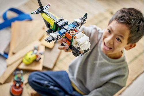 LEGO City Ремикс самолета, грузовика и судна на воздушной подушке 60505