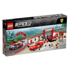 Конструктор LEGO Speed champions Унікальний гараж Феррарі 75889 lu