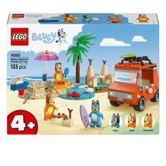Конструктор LEGO Пляж і сімейна поїздка на автомобілі Блуї