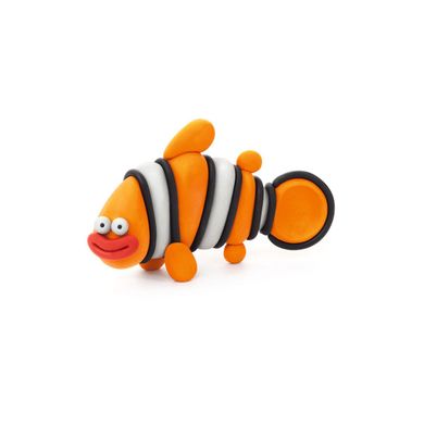 Набор самостоятельно твердеющего пластилина Липака – Океан: рыба-клоун