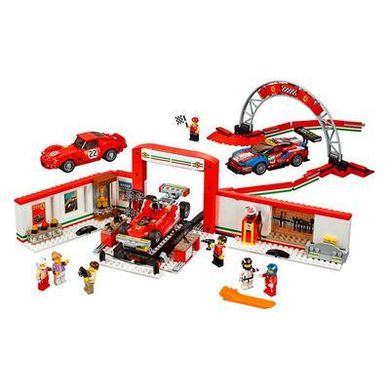 Конструктор LEGO Speed champions Унікальний гараж Феррарі 75889 lu