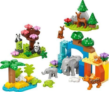 Конструктор LEGO DUPLO Сімейства диких тварин 3-в-1 10446