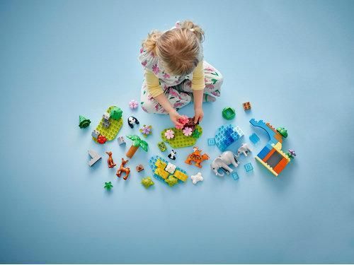 Конструктор LEGO DUPLO Сімейства диких тварин 3-в-1 10446