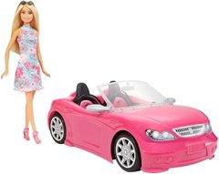 Блискучий гламурній Кабріолет з лялькою Barbie FPR57