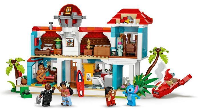 Конструктор LEGO Disney Пляжний будинок Ліло і Стіч 43268
