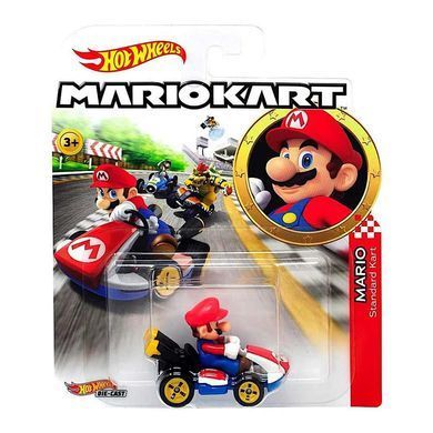 Машинка Hot Wheels Mario kart Маріо стандартний автомобіль GBG25/GBG26