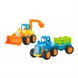 Набір іграшкових машинок Hola Toys Бульдозер і трактор, 6 шт. (326AB-6)