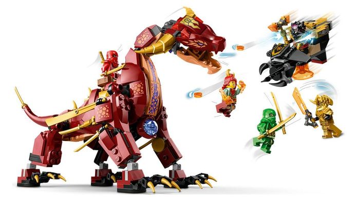 Конструктор LEGO NINJAGO® Вулканічний Дракон, що трансформує Хітвейва 71793