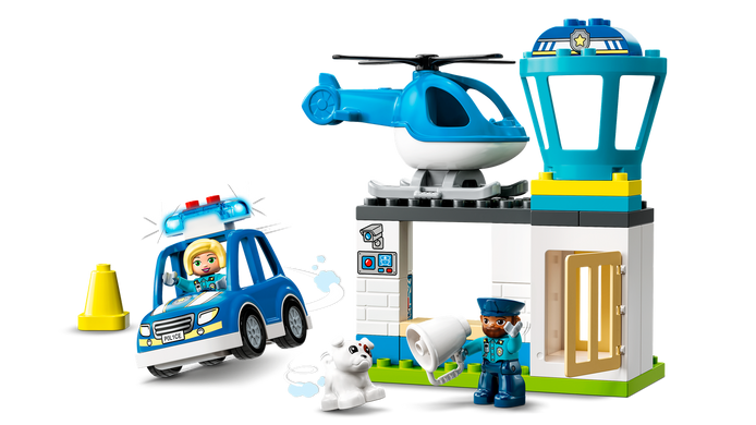 LEGO® DUPLO® Реск’ю Поліцейська дільниця та гелікоптер 10959