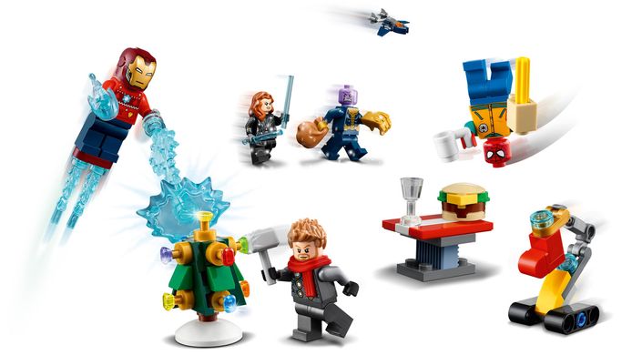 Конструктор LEGO Marvel Super Heroes Новогодний календарь 76196