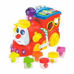 Музична іграшка Hola Toys Паровозик-сортер (556)