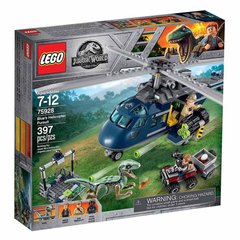 Конструктор LEGO Jurassic world Переслідування на вертольоті Блу (75928