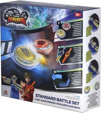 Набір Infinity Nado VI Battle Set Fury Wave Dragon vs Blazing War Bear Лютий Дракон проти Палаючий Бойовий Ведмідь