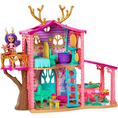 Кукольный набор Enchantimals Лесной домик Оленицы Денисы FRH50