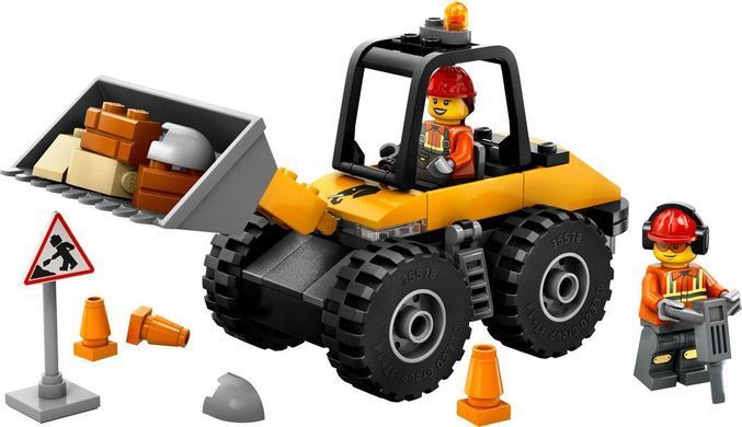 Конструктор LEGO City Жовтий будівельний автонавантажувач 60450