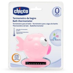 Іграшка-термометр для вимірювання температури води у ванні «Рибка», рожевий