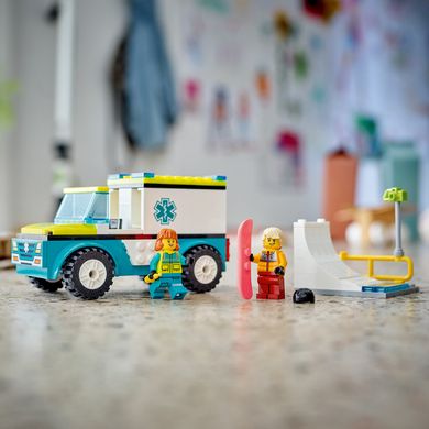 LEGO® City Карета швидкої допомоги й сноубордист 60403