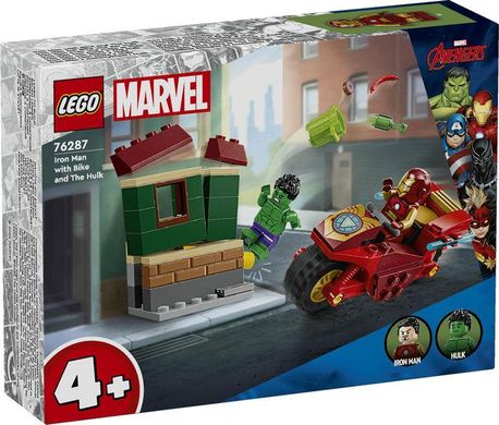 LEGO® Marvel Залізна Людина на мотоциклі й Галк Набір 76287