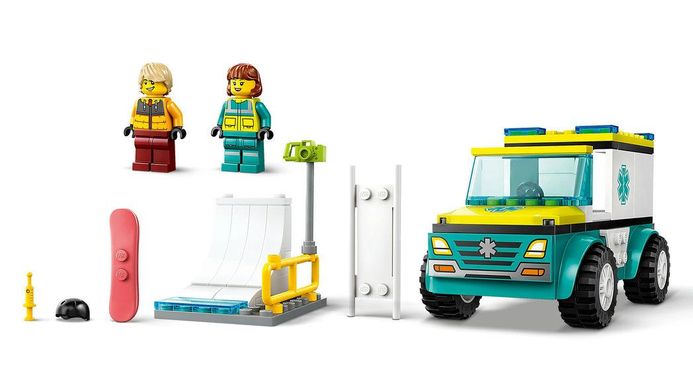 LEGO® City Карета скорой помощи и сноубордист 60403