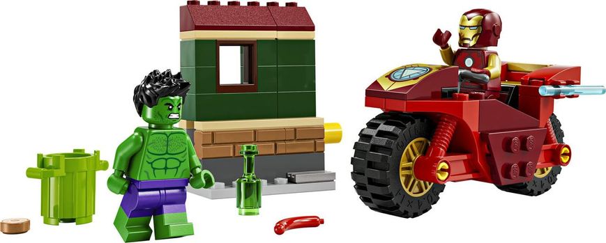 LEGO® Marvel Залізна Людина на мотоциклі й Галк Набір 76287