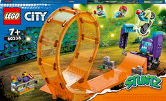 Конструктор LEGO City Stuntz Каскадерская петля «Удар Шимпанзе» 226 деталей 60338
