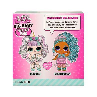Ігровий набір з мегалялькою L.O.L. SURPRISE! серії "Big Baby Hair Hair Hair" &ndash; ЄДИНОРІГ