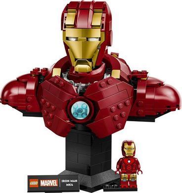 LEGO&reg; | Marvel Бюст Железного Человека MK4, конструктор модели для взрослых с минифигуркой 76327