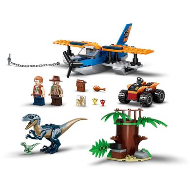 Конструктор LEGO Jurassic World Велоцираптор: рятувальна місія на літаку 75942