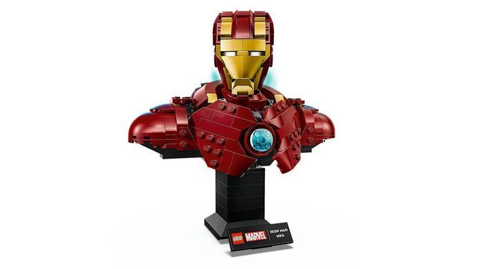 LEGO&reg; | Marvel Бюст Железного Человека MK4, конструктор модели для взрослых с минифигуркой 76327