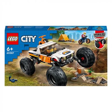 Конструктор LEGO® LEGO City Пригоди на позашляховику 4x4 252 деталей (60387)